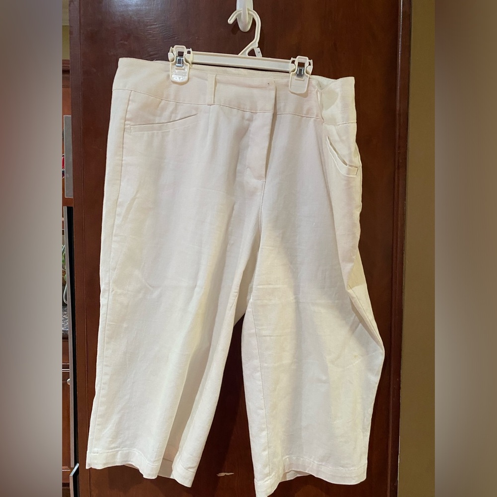 Cato Woman Ivory/Tan Casual Pants